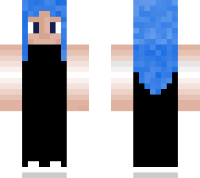 blue haired girl