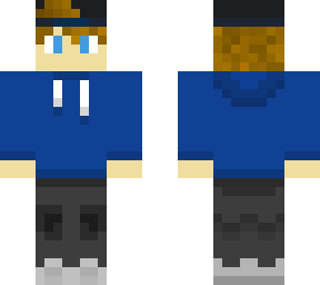 blue hoodie boy