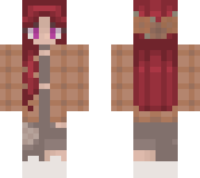 edit of halloween plaid girl skin