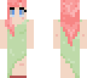 elf girl in formal green dress