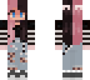 emo pink and black