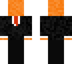 orange in a tux