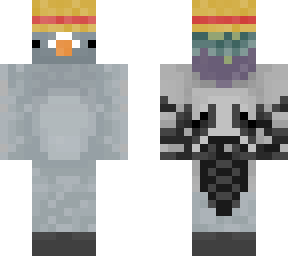 pigeon with hat