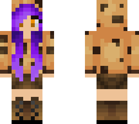 purple hair cookie girl