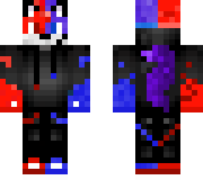 red and blue fox