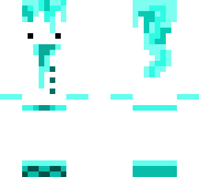 suited cyan ponytail dude