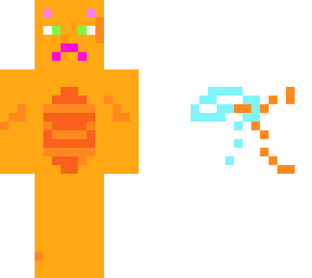 wierdo cat-it's orange and wierd!
