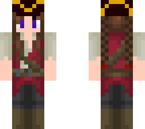 ~ aye aye captain ~ pirate captain girl with brown hair ~