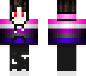genderfluid flag red eyes