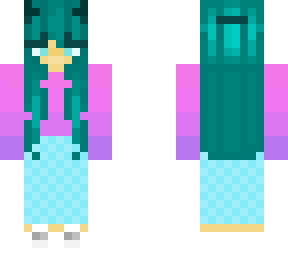 girl skin blue hair