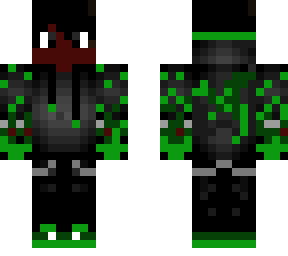 green fire ender boy