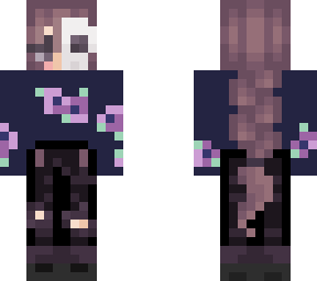 idk its a skeleton girl with a flower shirt