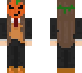 pumpkin mask and suit