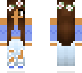 vsco girl w/ flower crown