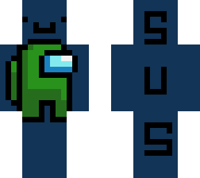 among us hero (dark green)