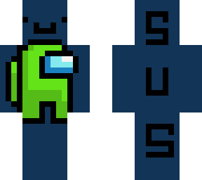 among us hero (lime green)