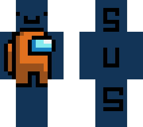 among us hero (orange)