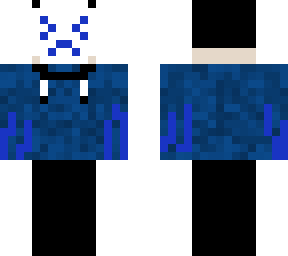 angry blue masked man