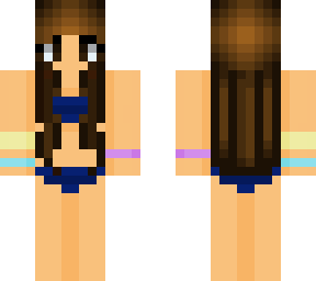 blue girl bathing suit