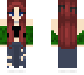 cute girl army sweater red hair