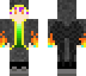 flaming halloween hooded dark angel boy