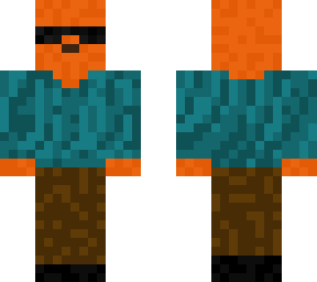 orange thing in suit/casual