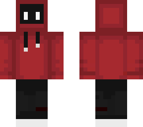 red hoodie dark face