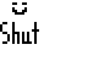 shut