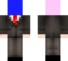 the cube man in a suit
