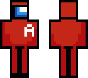 among us - red (bolded/outlined)