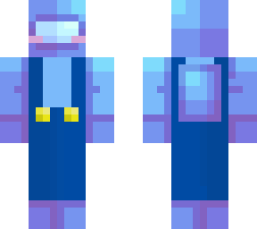 blue among us character that is customized!