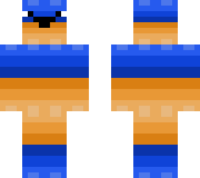 blue and orange