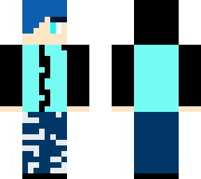 blue hair emo kid