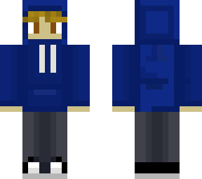 blue hoodie