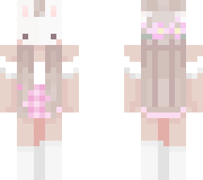 bunny girl with pink skirt