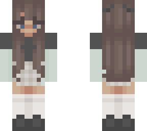 cute egirl (edited green sleeves) - not mine