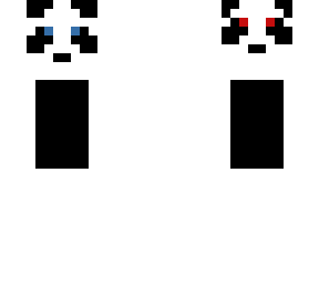 evil and nice panda