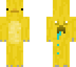 giraffe chicken with creeper on the back