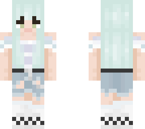 girl with teal-ish hair