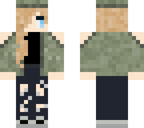 not done but upgraded camo girl! i have to go do homework now :(