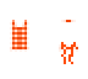 orange plaid apron template