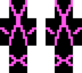 pink and black superhero
