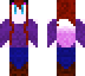 pink fox tail girl