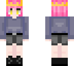 pink hair crown