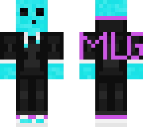 purple and light blue theme mlg slime