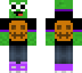 turtle with clout goggles and pumpking hoodie