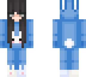 blue bun