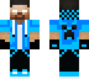 blue jacket herobrine