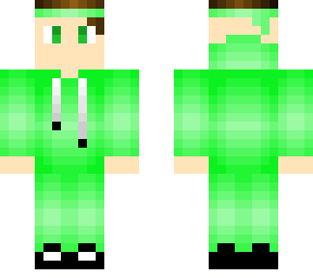 boy with green hoodie and bandanna