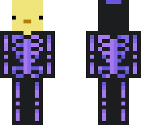 duck in skeleton onsie not derpy